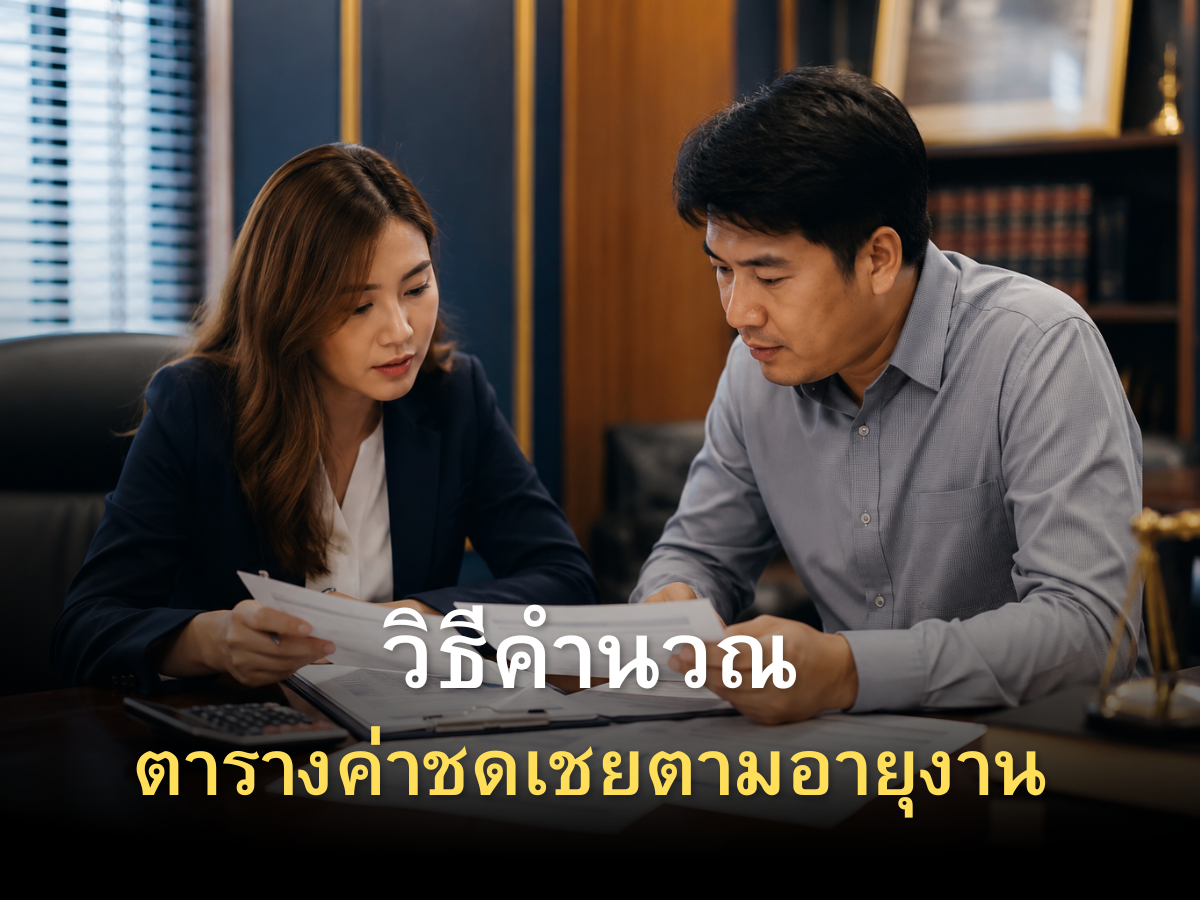 อัปเดตล่าสุด! ตารางค่าชดเชยเลิกจ้างตามอายุงาน มาตรา 118 พร้อมวิธีคำนวณและตัวอย่าง