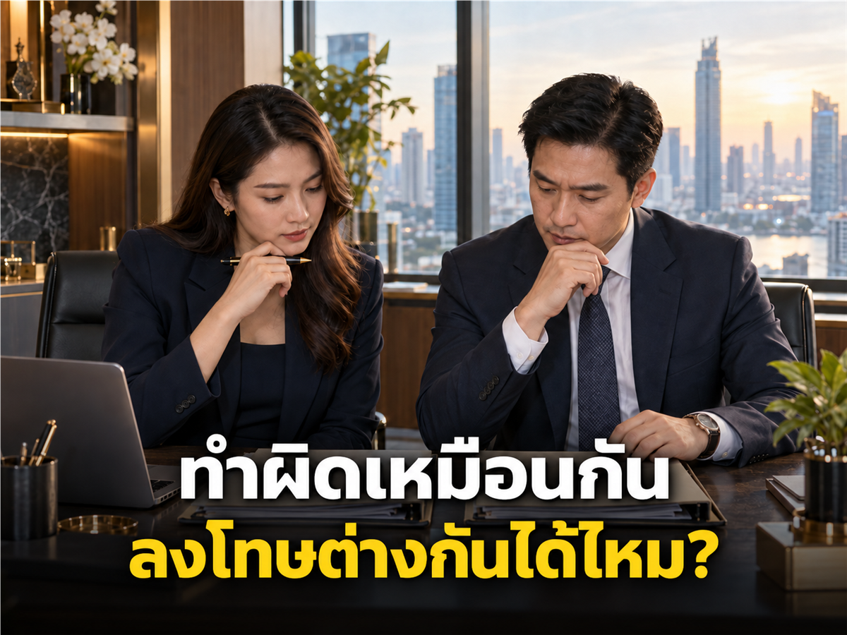 พนักงานทำผิดเหมือนกัน แต่ HR ลงโทษไม่เท่ากันได้ไหม? เกณฑ์ที่บริษัทต้องบันทึกก่อนออกโทษ