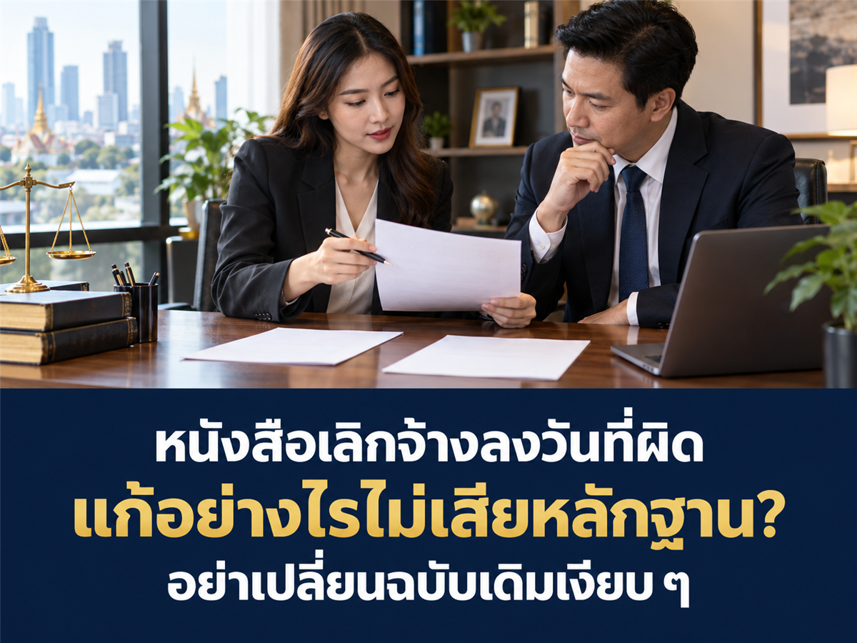 หนังสือเลิกจ้างลงวันที่ผิด บริษัทควรแก้และแจ้งฉบับใหม่อย่างไรโดยไม่ทำลายหลักฐาน?