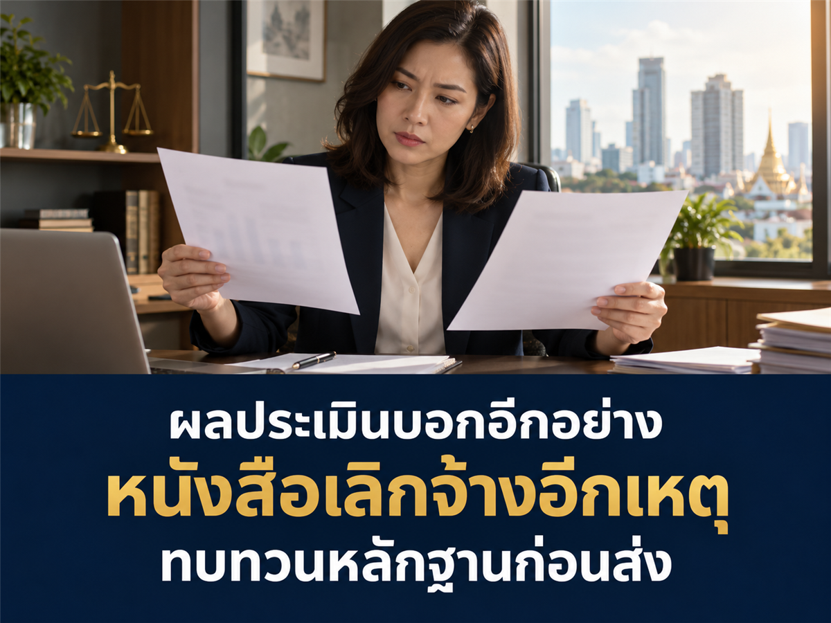 หนังสือประเมินผลงานกับหนังสือเลิกจ้างระบุคนละเหตุ HR ต้องทบทวนหลักฐานอย่างไร?